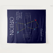 Tenture Constellation de l'hémisphère nord Orion (Devant (Horizontal))