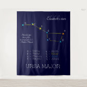 Tenture Constellation de l'hémisphère nord Ursa Major (Devant)