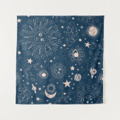 Tenture Constellations galactiques : Conception de Motif s (Devant (Horizontal))