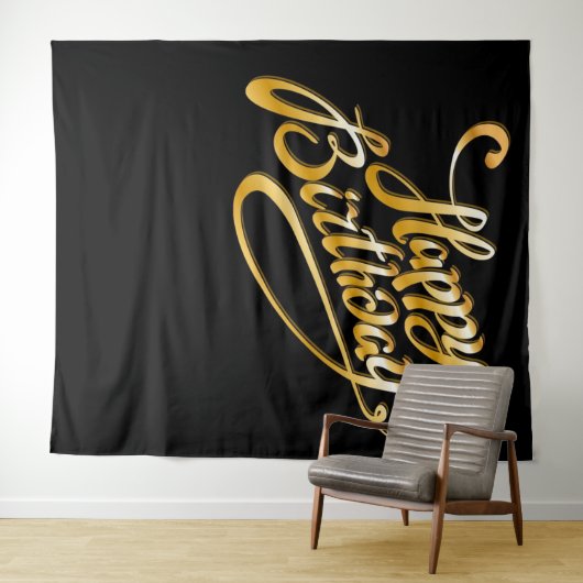 Tenture Contexte d'anniversaire (En situation (horizontale))