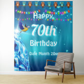 Tenture Contexte de fête d'anniversaire | Parties scintill (En situation)