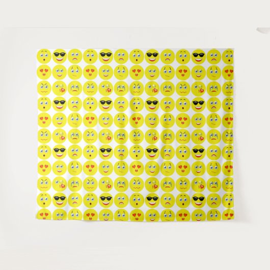 Tenture Contexte Emojis (Devant (Horizontal))