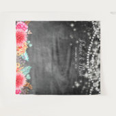 Tenture Contexte floral personnalisable de cabine de photo (Devant (Horizontal))