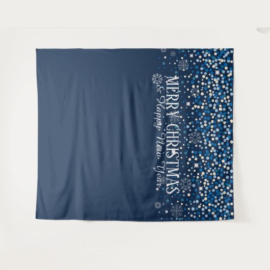 Tenture Contexte Joyeux Noël et Bonne année (Devant (Horizontal))