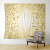 Tenture Contexte Parties scintillant d'hiver de la fête de (En situation (horizontale))