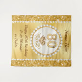 Tenture Contexte pour 80e anniversaire, 80e anniversaire I (Devant (Horizontal))