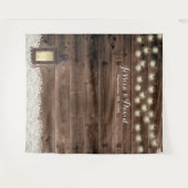 Tenture Contextes floraux blancs de mariage de grange de (Devant (Horizontal))