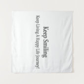 Tenture "Continuez À Sourire" Joli Design. Commandez dès m (Devant (Horizontal))