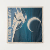 Tenture Continuez, silencieusement (Devant (Horizontal))