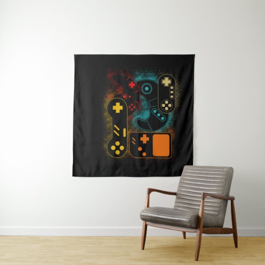Tenture Contrôleur de jeu vidéo (En situation (horizontale))