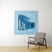 Tenture Cookie Monster | Propager la gentillesse et le rir (En situation (horizontale))