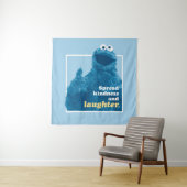 Tenture Cookie Monster | Propager la gentillesse et le rir (En situation)