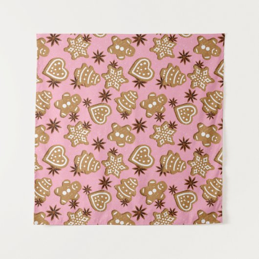 Tenture cookies de Noël (Devant (Horizontal))