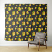 Tenture Cool et amusant hamburger motif gris foncé Mur (En situation (horizontale))