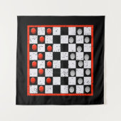 Tenture Cool Jeu d'échecs Halloween Costume drôle Lazy do- (Devant (Horizontal))