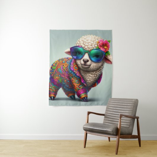 Tenture Cool lamb in a colorful suit (En situation)