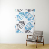 Tenture Cool, moderne, bleu abstrait tendance (En situation)