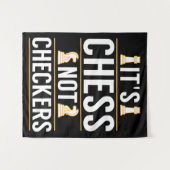 Tenture cool ses échecs pas checkers chèques joueurs cadea (Devant (Horizontal))