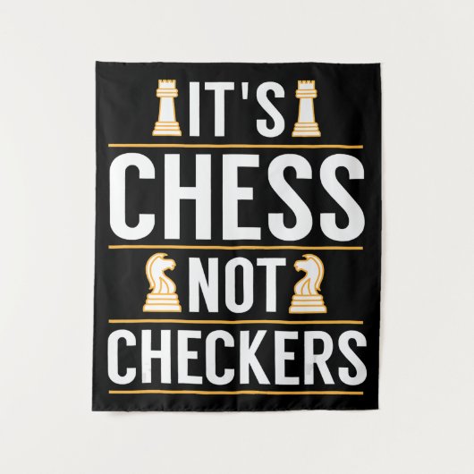 Tenture cool ses échecs pas checkers chèques joueurs cadea (Devant)
