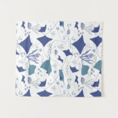 Tenture Cool Stingrays Tropical Blue Reef (Devant (Horizontal))