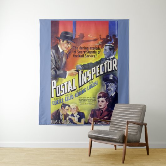 Tenture Copie postale d'affiche de film de l'inspecteur (En situation)