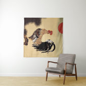 Tenture Coq chantant par Ito Jakuchu (En situation (horizontale))