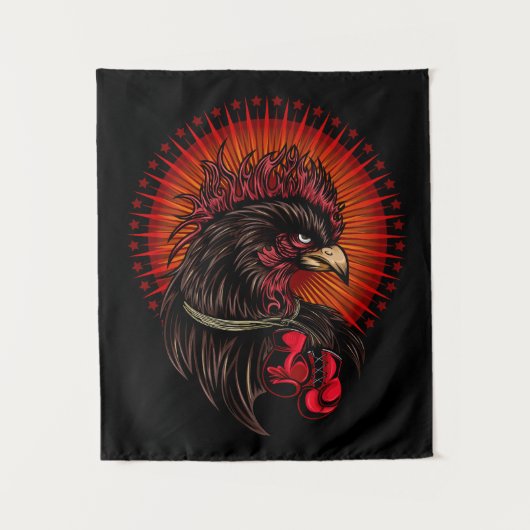 Tenture Coq de boîte (Devant)