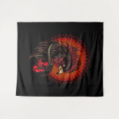 Tenture Coq de boîte (Devant (Horizontal))