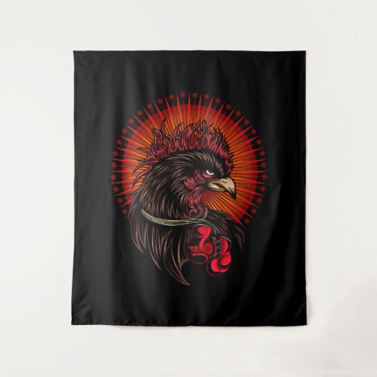 Tenture Coq de boîte (Devant)