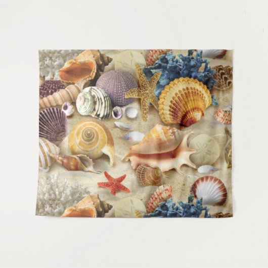 Tenture Coques de mer sur la plage (Devant (Horizontal))