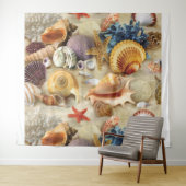 Tenture Coques de mer sur la plage (En situation (horizontale))