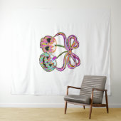 Tenture Coquette Citrouille cerises Halloween (En situation (horizontale))