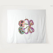 Tenture Coquette Citrouille cerises Halloween (Devant (Horizontal))