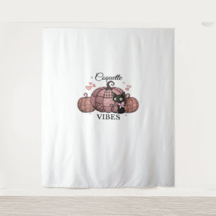 Tenture Coquette Citrouille rose Chat classique T-shirt