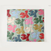 Tenture Coquette des vaches de Noël rétro (Devant (Horizontal))