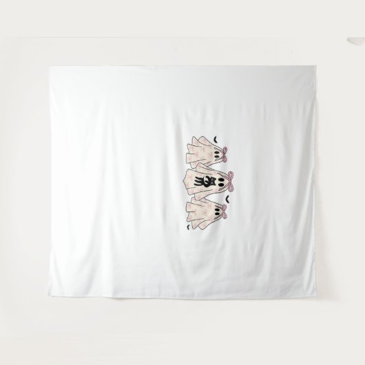 Tenture Coquette fantômes avec un chat noir T-shirt classi (Devant (Horizontal))