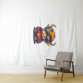 Tenture Coquette Highland Cow Bubblegum Tshirt Design, Hol (En situation (horizontale))