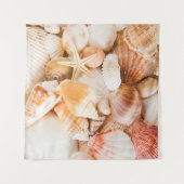 Tenture Coquillages arrière - plan : thème marin. (Devant (Horizontal))
