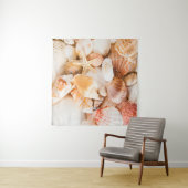 Tenture Coquillages arrière - plan : thème marin. (En situation (horizontale))