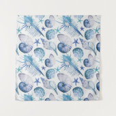 Tenture Coquilles d'aquarelle (Devant (Horizontal))