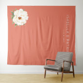 Tenture Coral Moderne Wedding (En situation (horizontale))