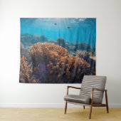 Tenture Coral Reef Ocean Tapestry (En situation (horizontale))