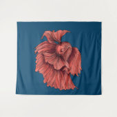 Tenture Coral Siamese combat le poisson (Devant (Horizontal))