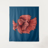 Tenture Coral Siamese combat le poisson (Devant)