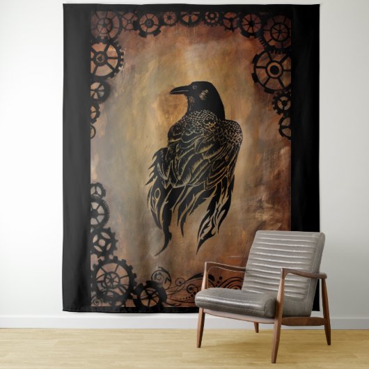 Tenture Corbeau (En situation)