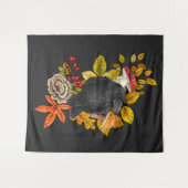 Tenture Corbeau d'automne (Devant (Horizontal))
