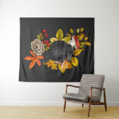 Tenture Corbeau d'automne (En situation (horizontale))