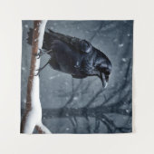 Tenture Corbeau noir foncé (Devant (Horizontal))
