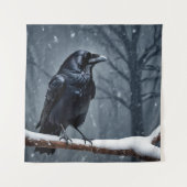 Tenture Corbeau noir foncé (Devant)