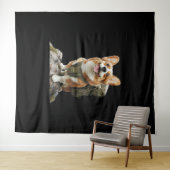 Tenture Corgi  (En situation (horizontale))